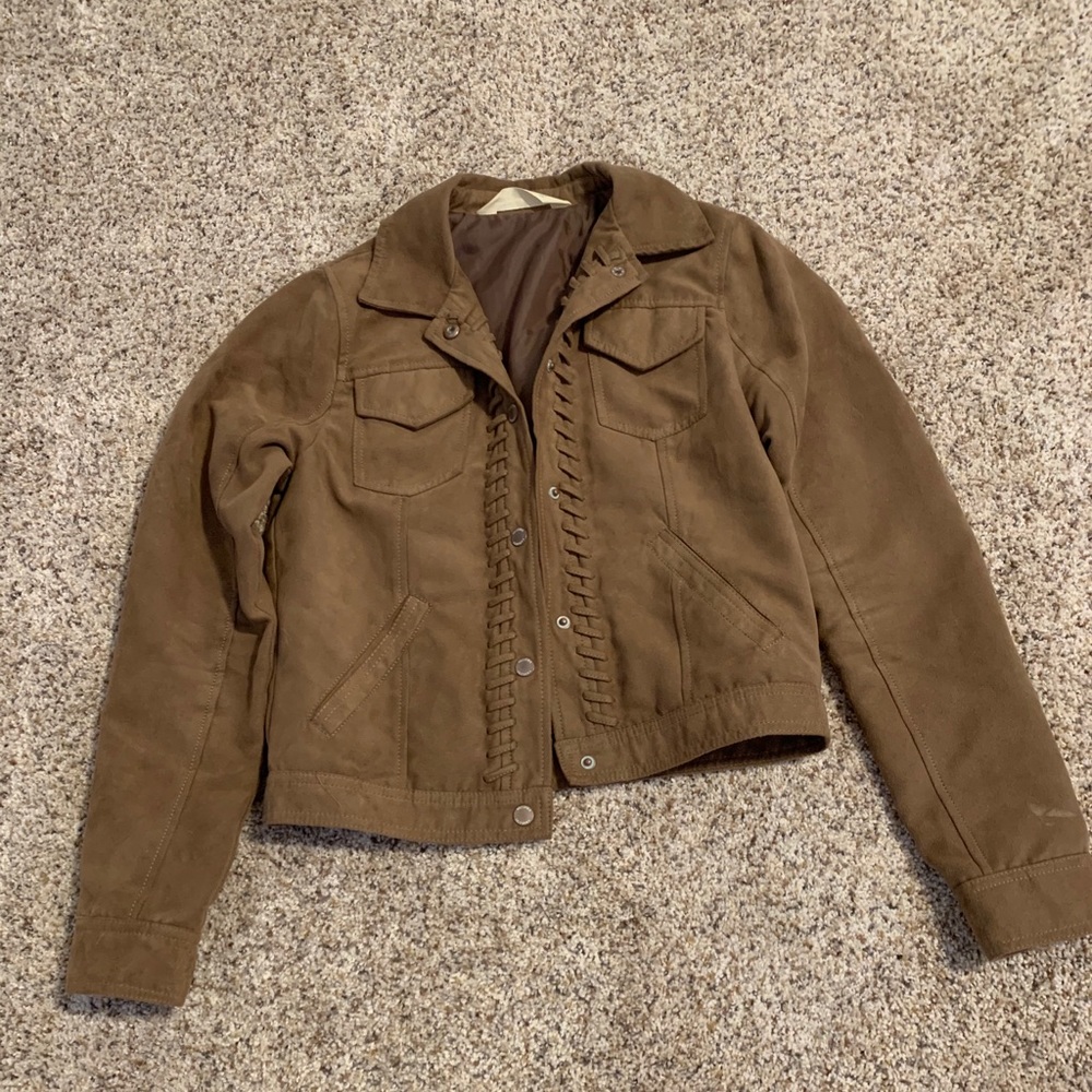Hollister faux suede jacket